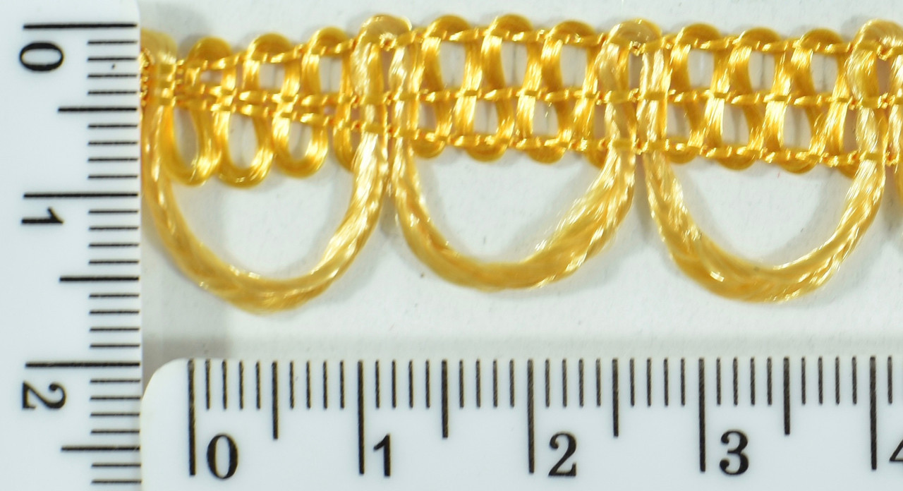 Тасьма петля шир 1,5 см св.оранж.