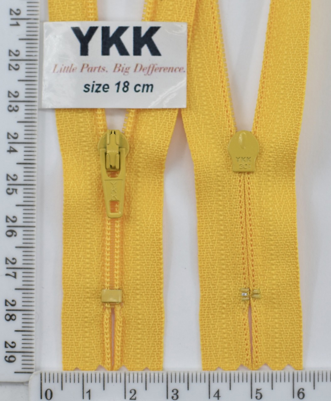 Блискавка спіраль №3 YKK Японія 18см (506) т жовтий