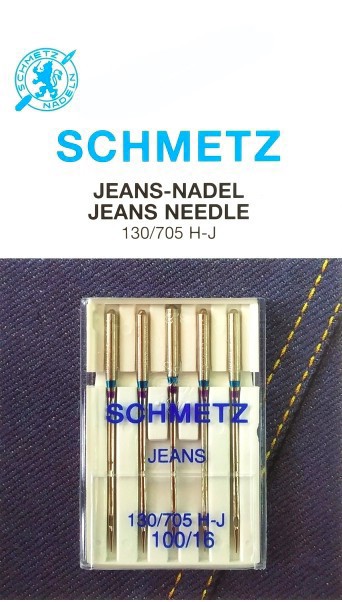 Голки для джинсових тканин Jeans № 100 SCHMETZ Німеччина побут шв маш