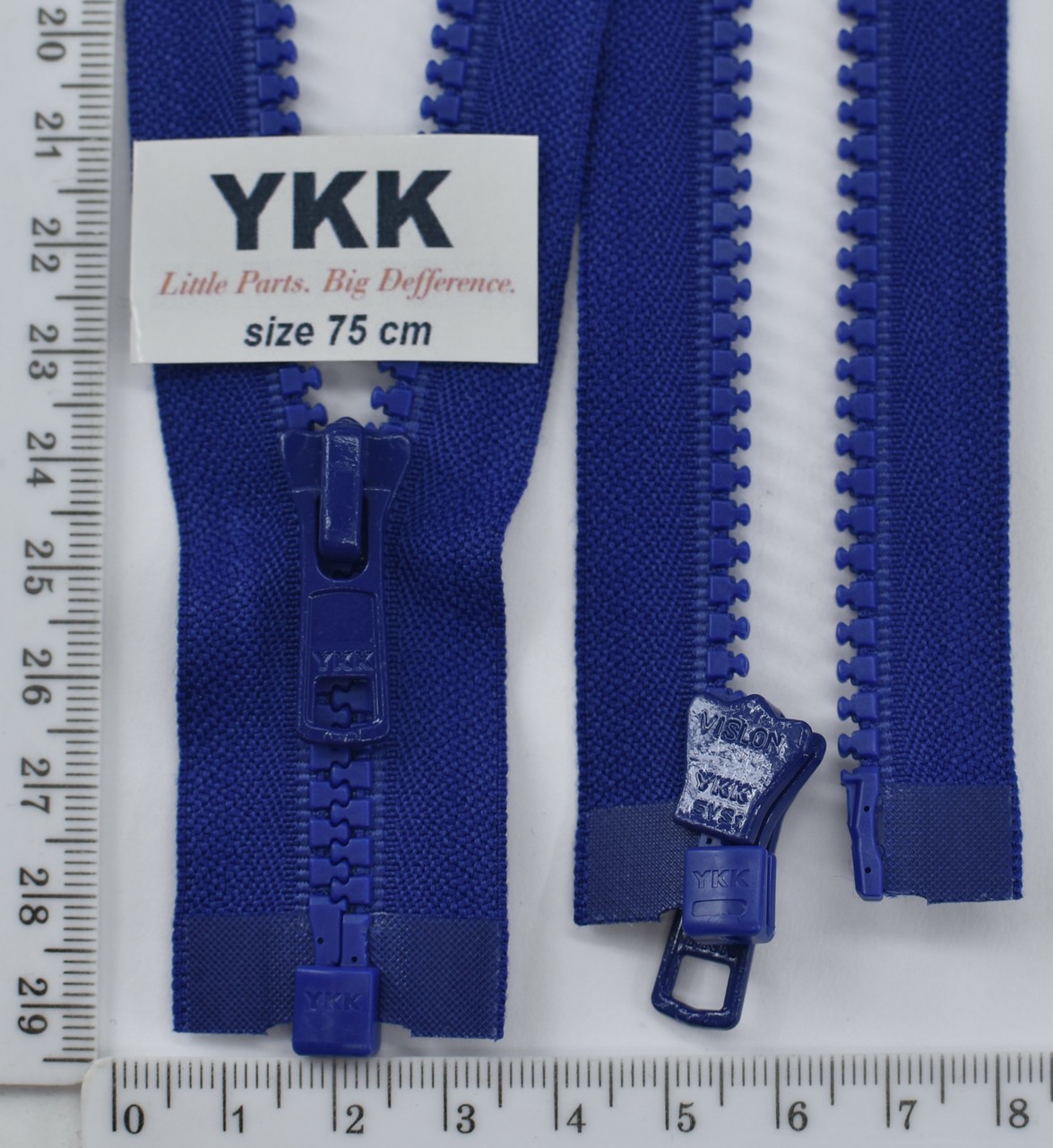 Блискавка трактор №5 YKK Японія разьемний 75см (220) нас синій