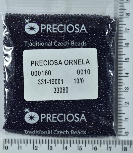Бісер PRECIOSA №10 / 0 натурал №33080 пакет 50 грам