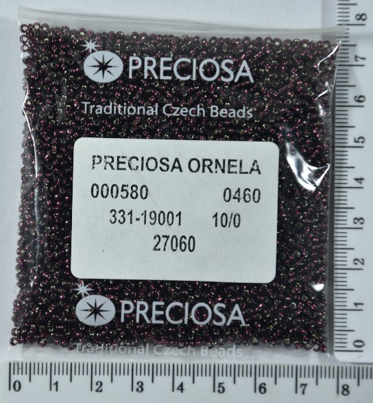 Бісер PRECIOSA №10 / 0 блискучий №27060 пакет 50 грам