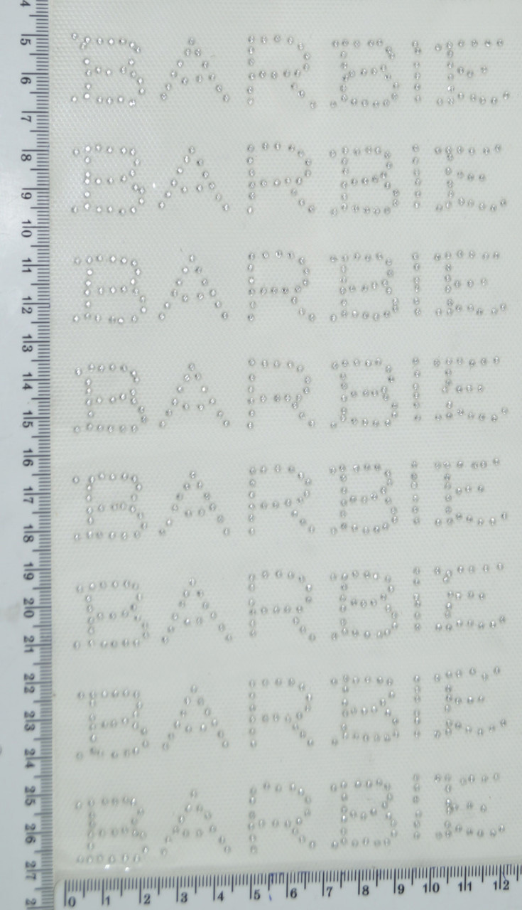 Стрази з покриттям (Barbie білі-8)