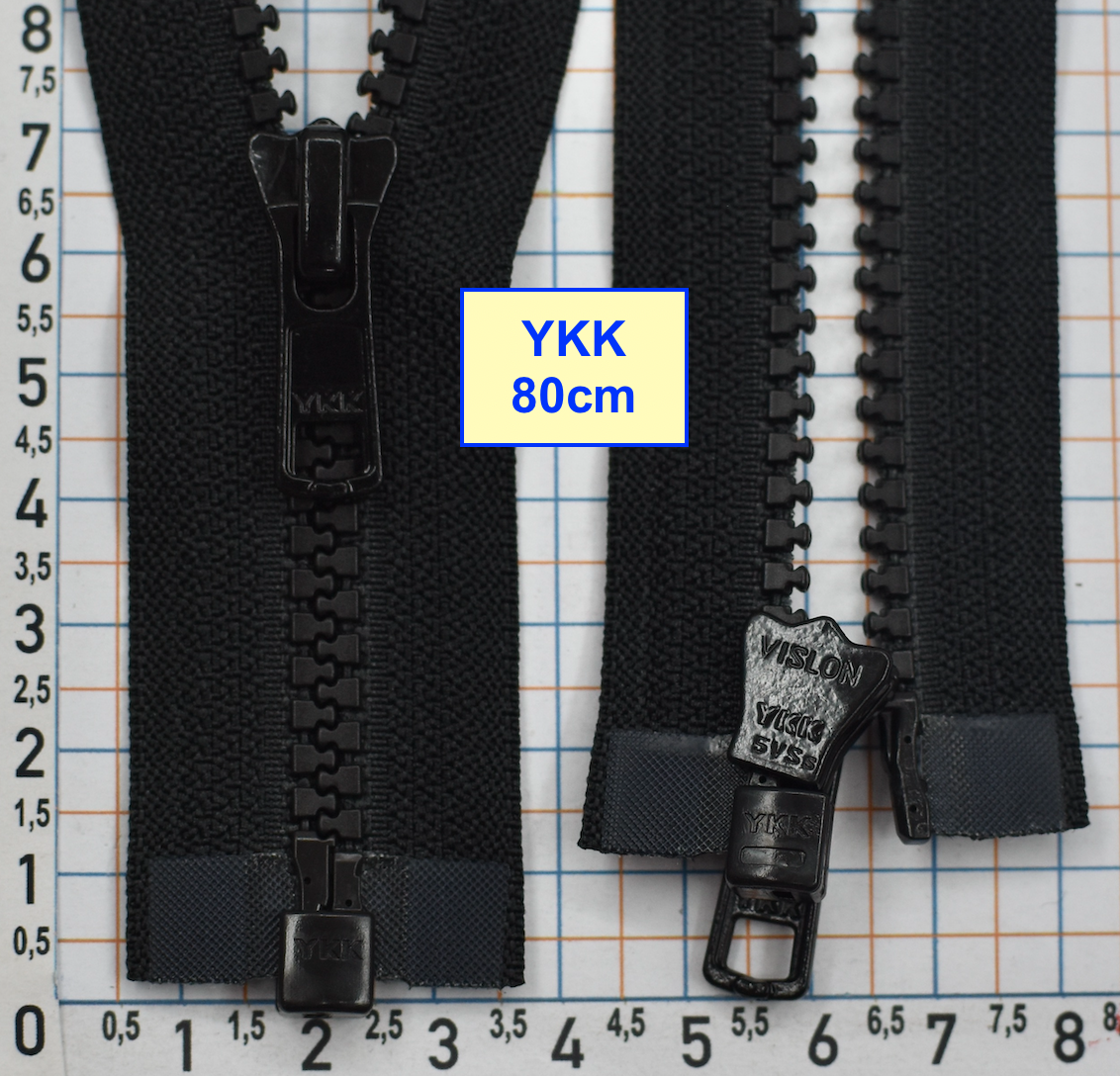 Блискавка трактор №5 YKK Японія 80см  чорний (1)