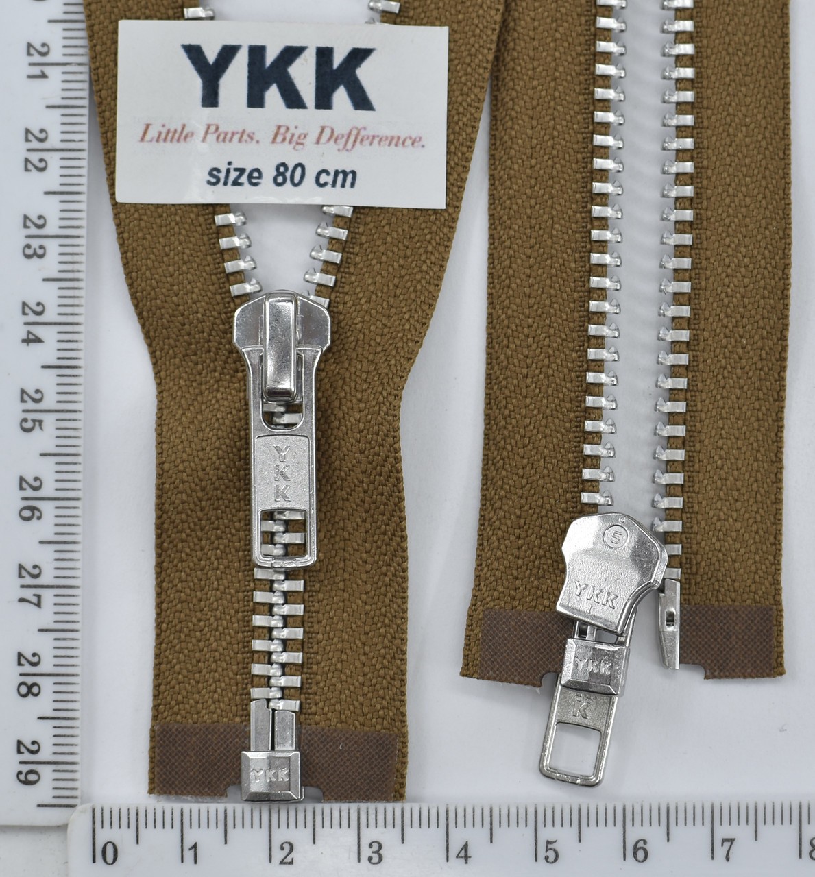 Блискавка 80см метал алюм № 5 YKK Японія 