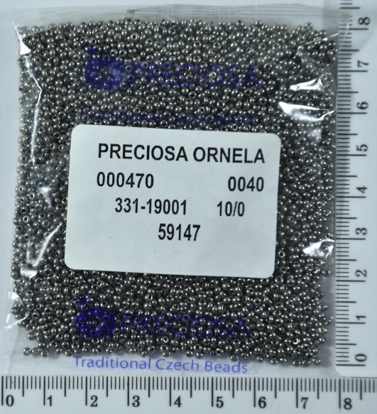 Бісер PRECIOSA №10 / 0 металік №59147 пакет 50 грам