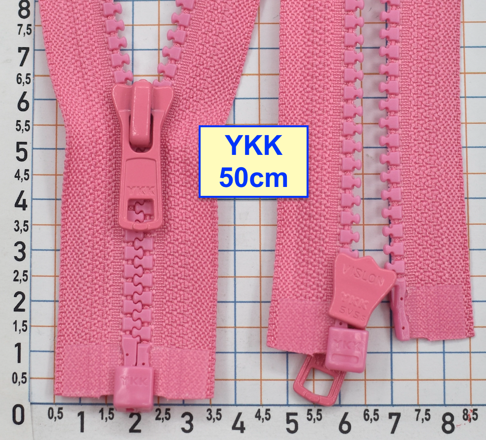 Блискавка трактор № 5 YKK Японія 50см  світло малинов лілов (956)
