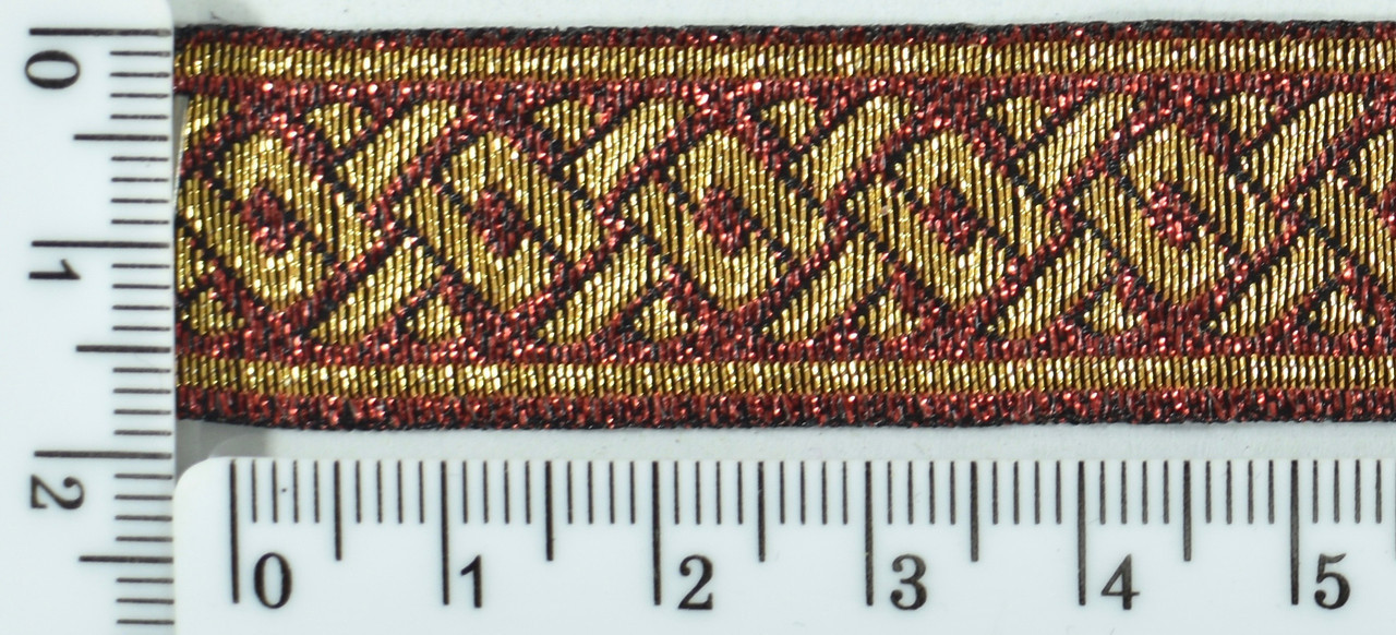 Стрічка жаккардовая шир 1,7 см черв