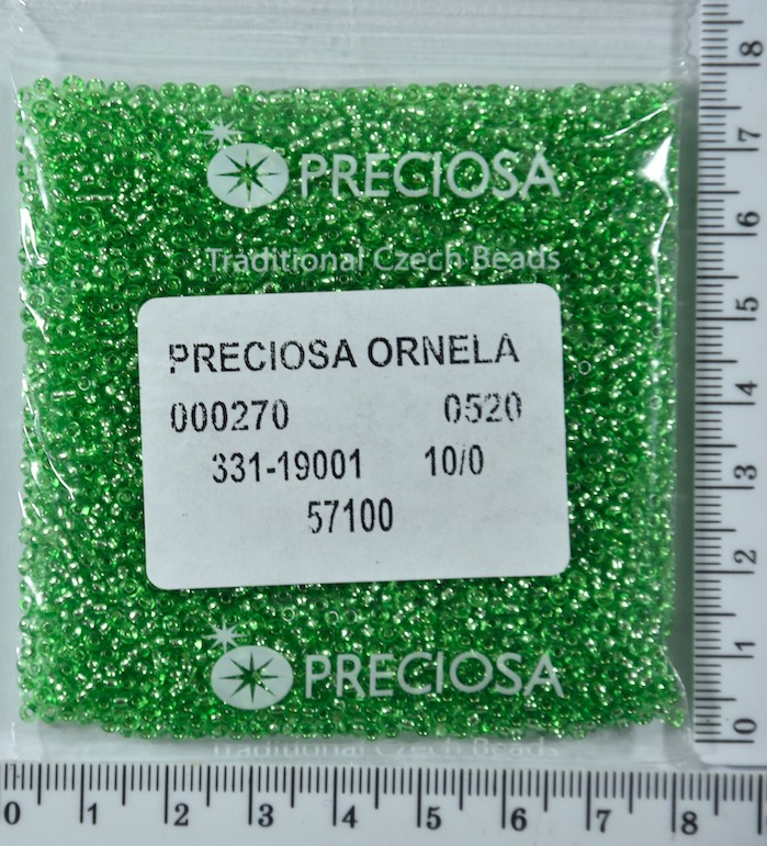Бісер PRECIOSA №10 / 0 блискучий №57100 пакет 50 грам