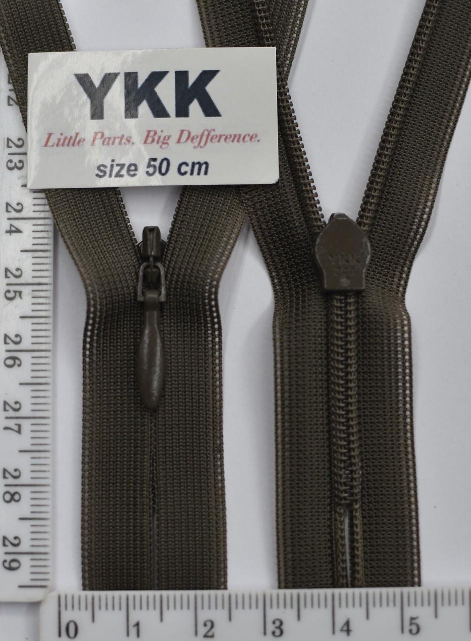 Блискавка спіраль №2 YKK Японія потайна нейлон 50см (394 )