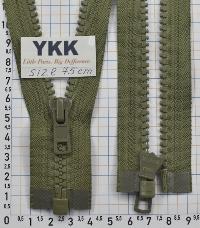 Блискавка трактор № 5 YKK Японія разьемна 75см № 565