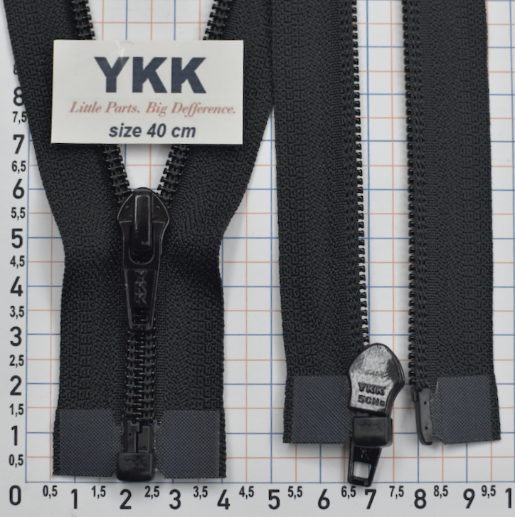 Блискавка спіраль №5 YKK Японія разьемний 40см черн