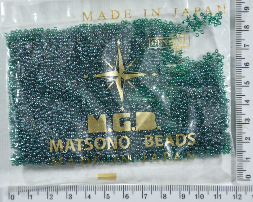Бісер №11 / 0 "MATSUNO" -Японія (50гр) №523 прозо т зел