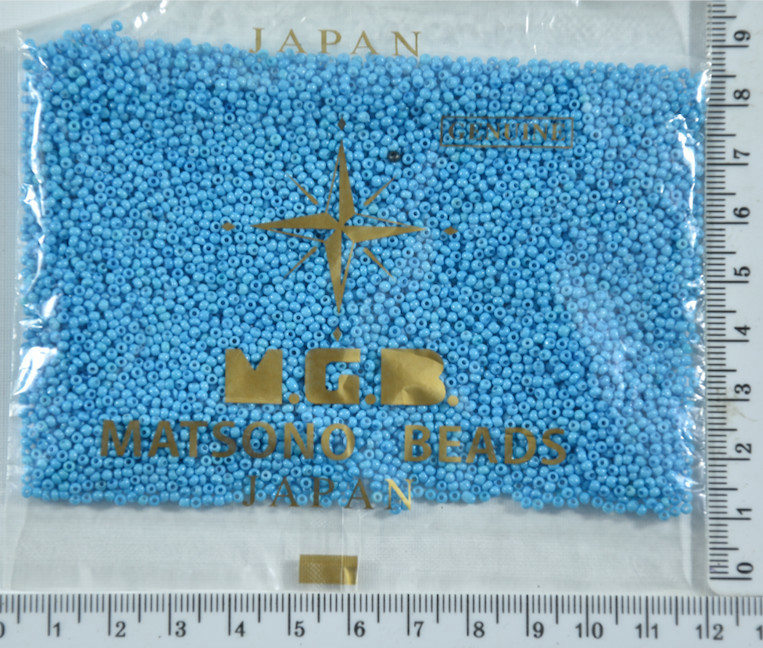 Бісер 15 / 0 " MATSUNO " Японія уп 50 грам блакитний