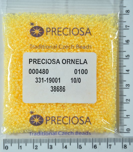 Бісер PRECIOSA №10 / 0 фарбують №38686 пакет 50 грам