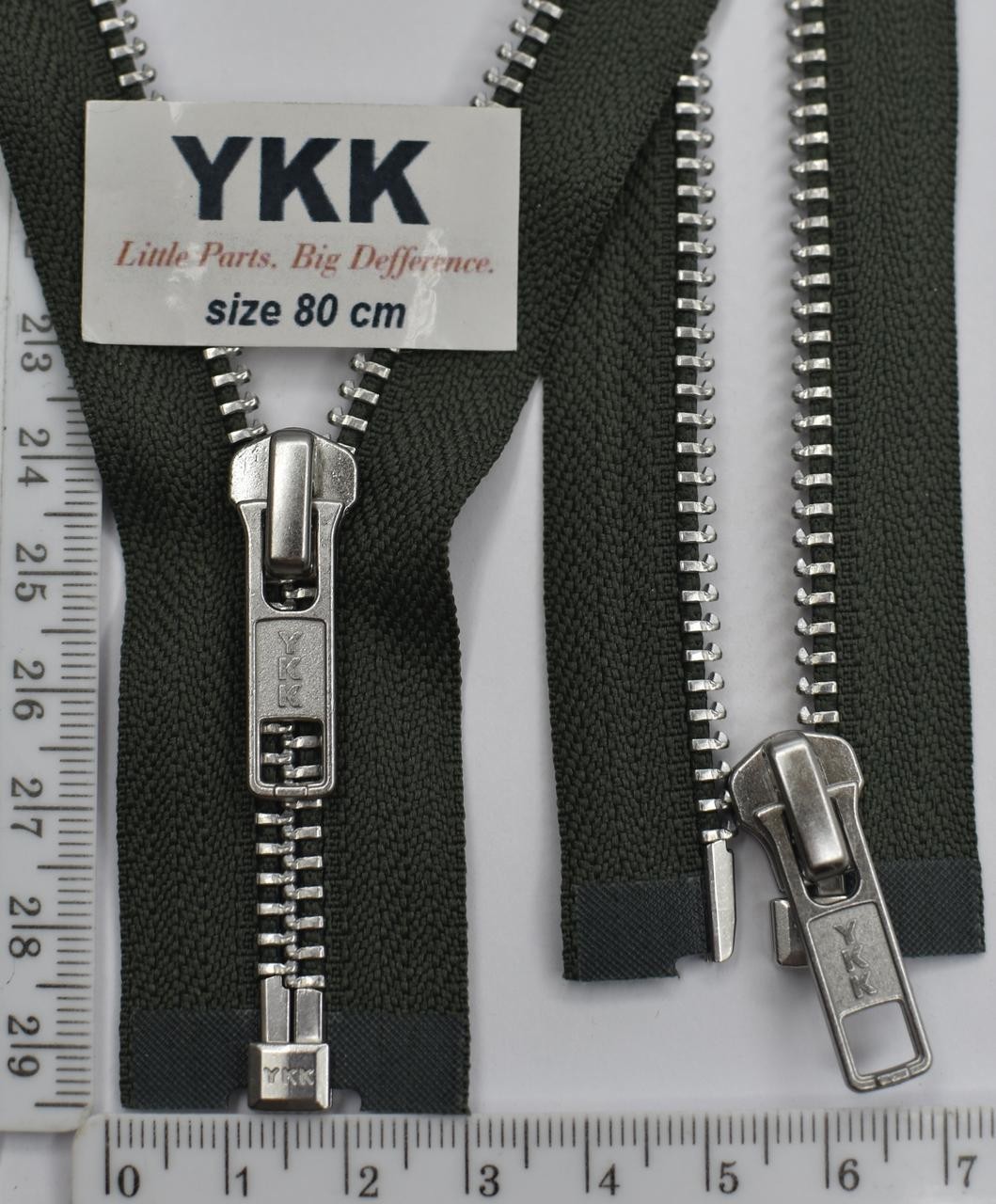Блискавка 80см метал алюм № 5 YKK Японія 