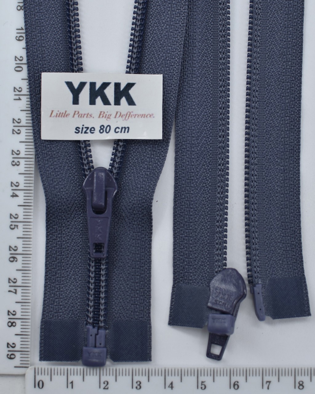Блискавка спіраль №5 YKK Японія разьемний 80см (224) т сірий