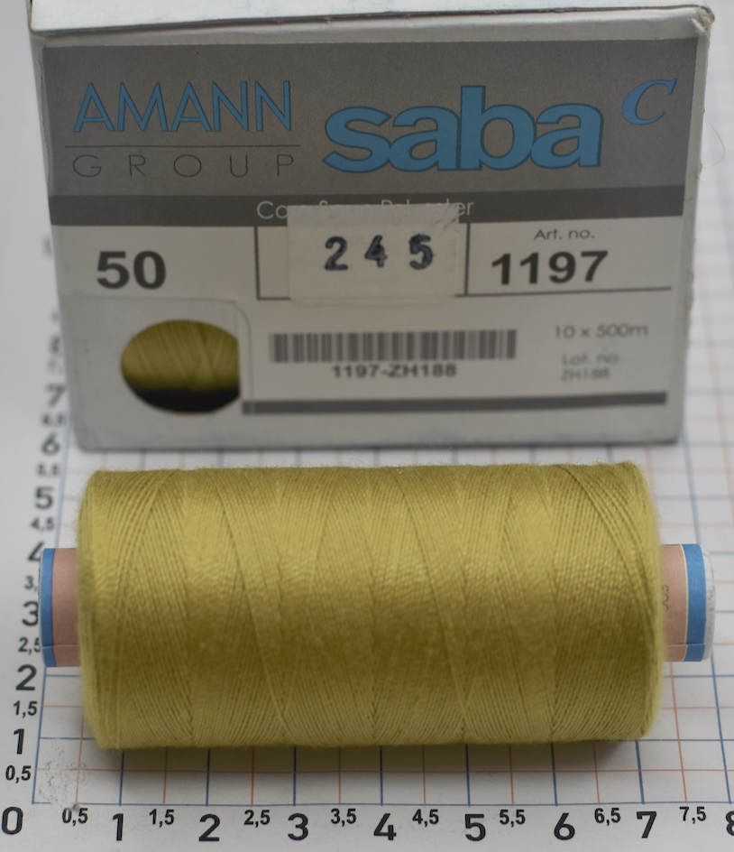 Нитка №50 (аналог 28\2) АМАNN Німеччина 500м суперякістні для шиття середнього,міцного