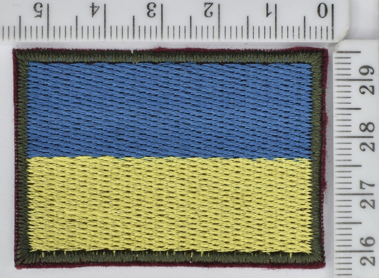 Аплікація прапор термо клейова 3.7см*5.5см