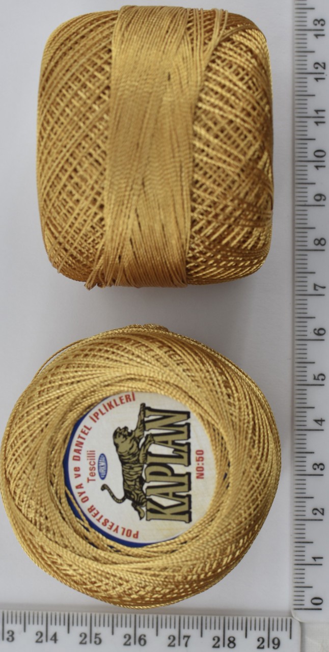 Ірис нитка шовк 20гр / 170м 0.3мм №786 т золото