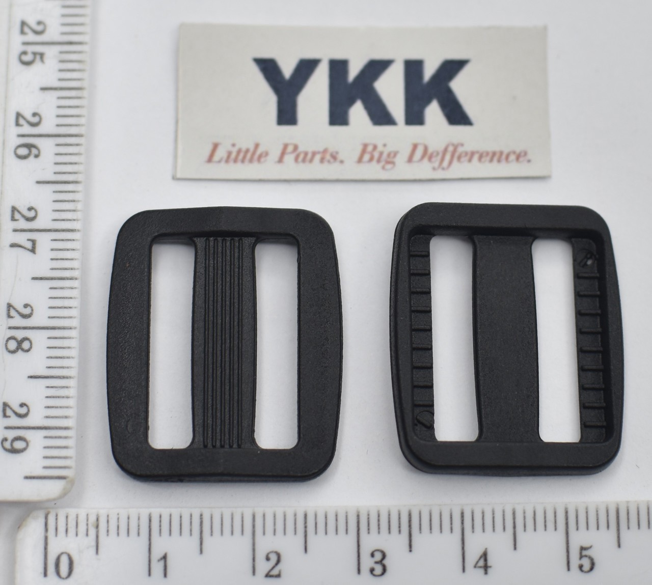 Рамка двощілинна YKK суперміцна шир 20мм чорна