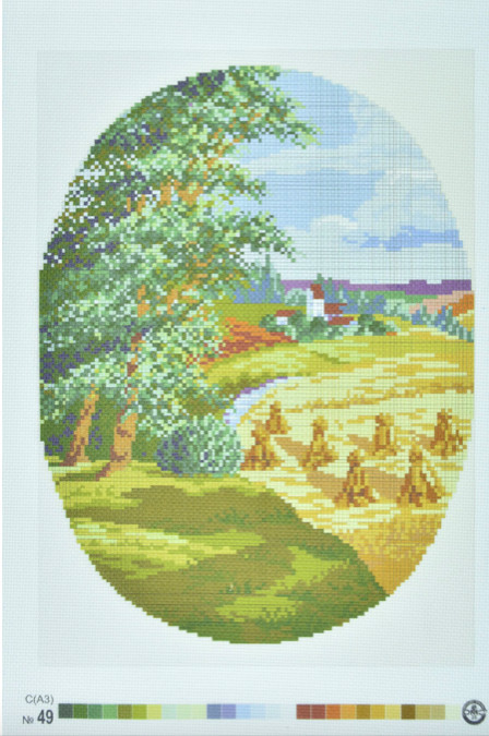Друк на вишів.ткані (Польща) 30 * 40см №49