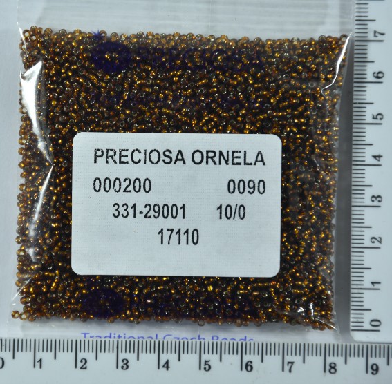 Бісер PRECIOSA №10 / 0 блискучий №17110 пакет 50 грам