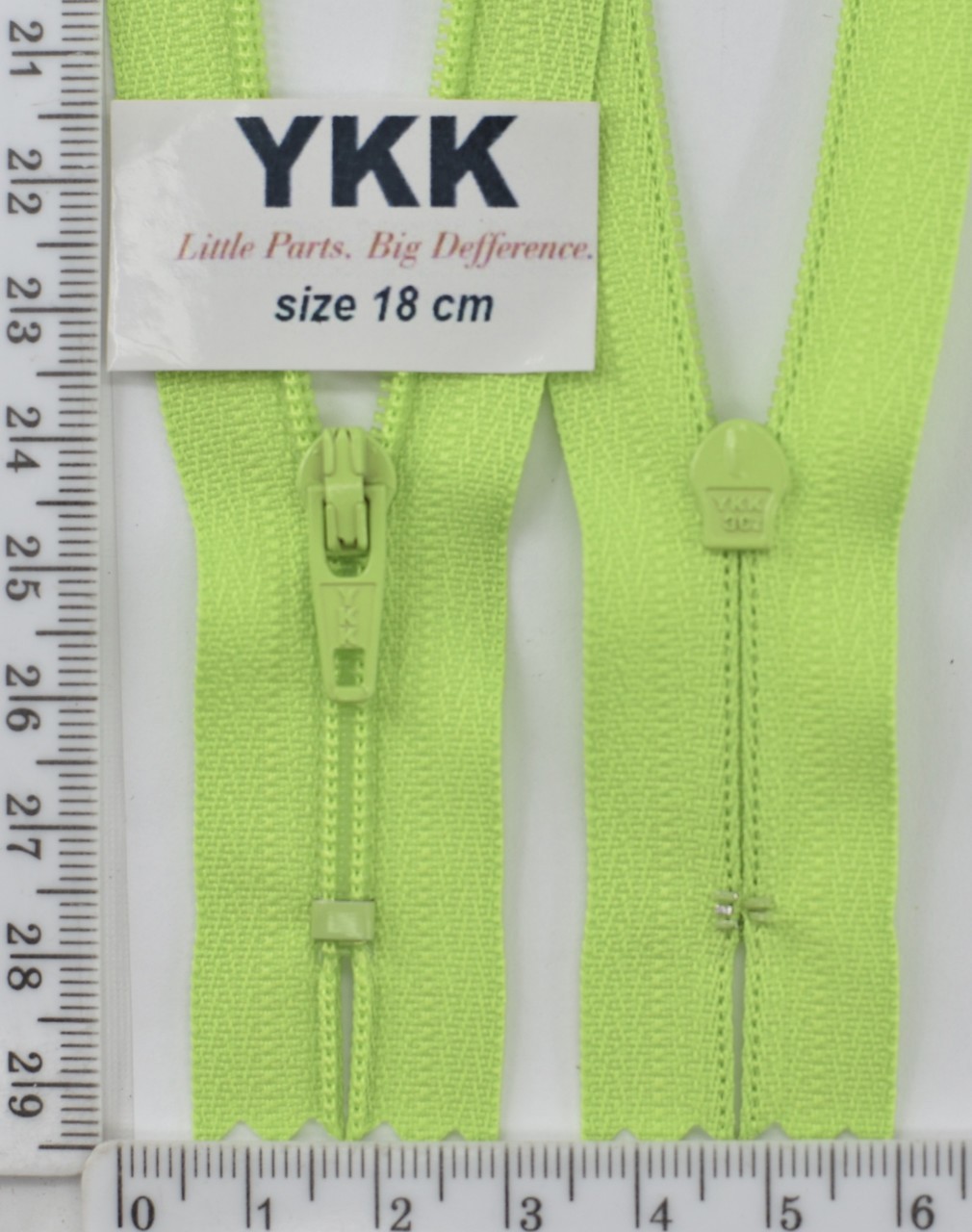 Блискавка спіраль №3 YKK Японія 18см (535) нас салат