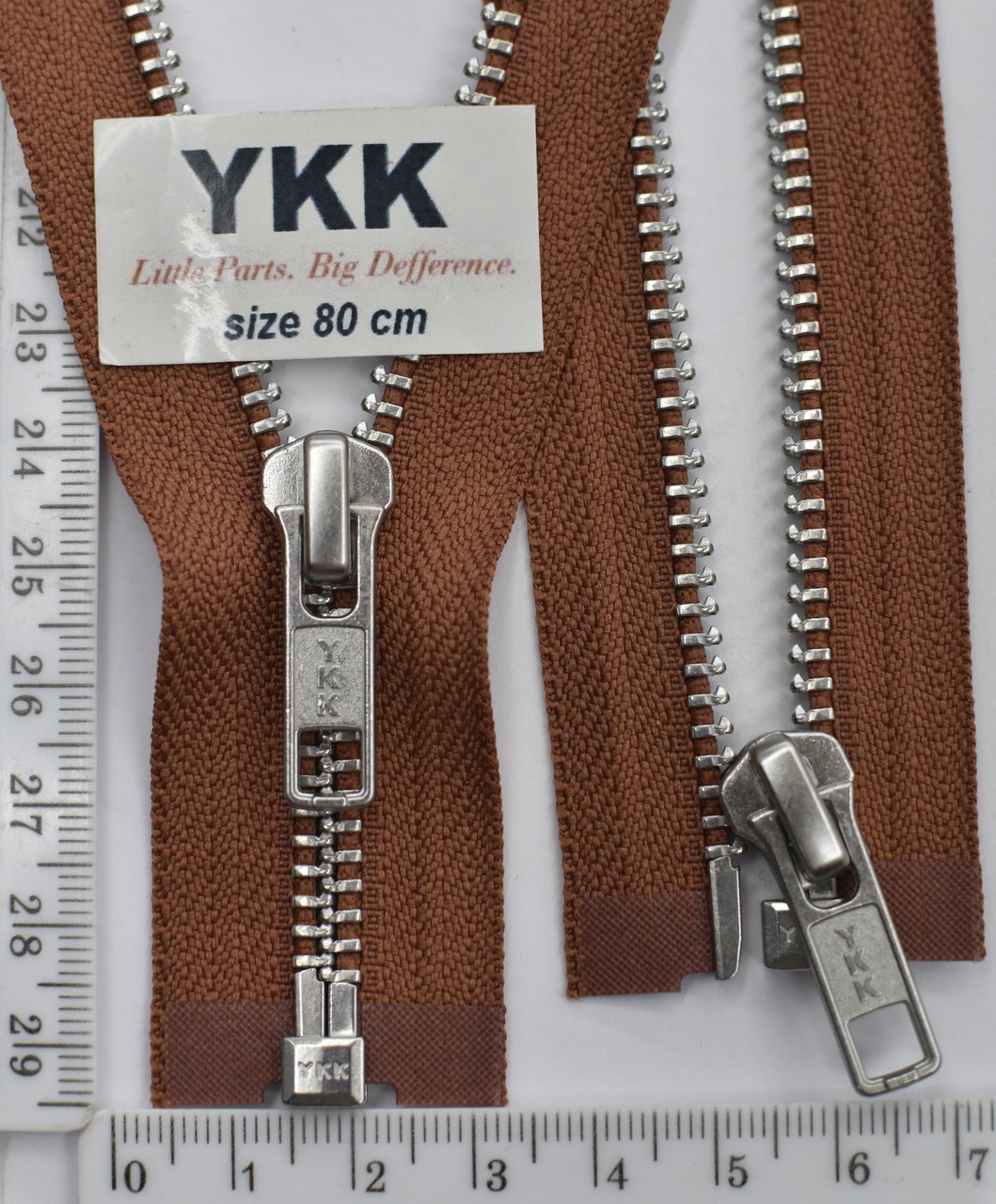 Блискавка 80см метал алюм № 5 YKK Японія 