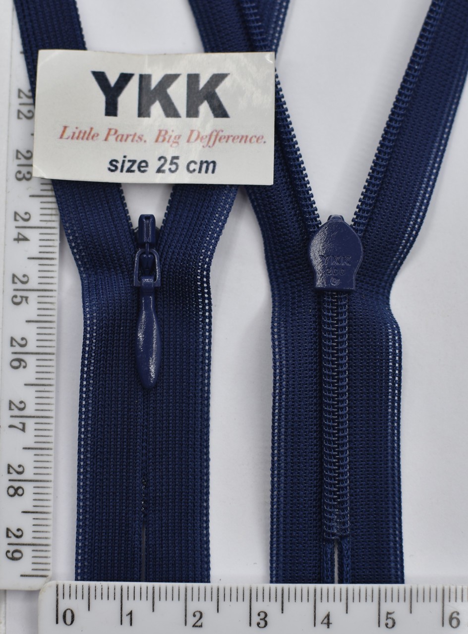 Блискавка спіраль №2 YKK Японія потайна нейлон 25см (919)