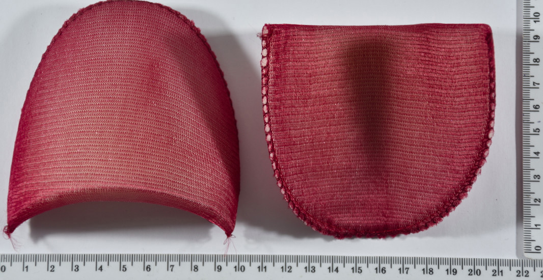 Підплічники щільні дрібні маленькі ( 1/2 "= 12мм) бордо