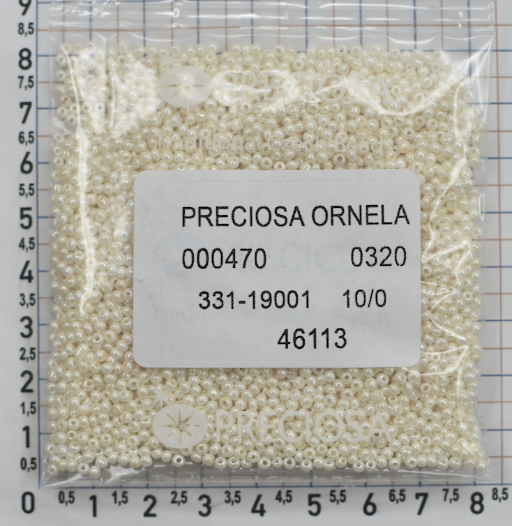 Бісер PRECIOSA № 10 / 0 перлам № 46113 пакет 50 грам