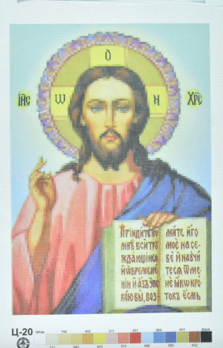 Друк на вишів.ткані 30x40см-релігія№20