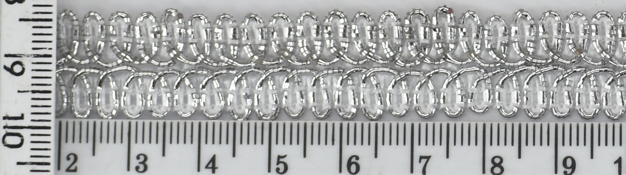 Тасьма парча шир = 1,5 см срібла,5м