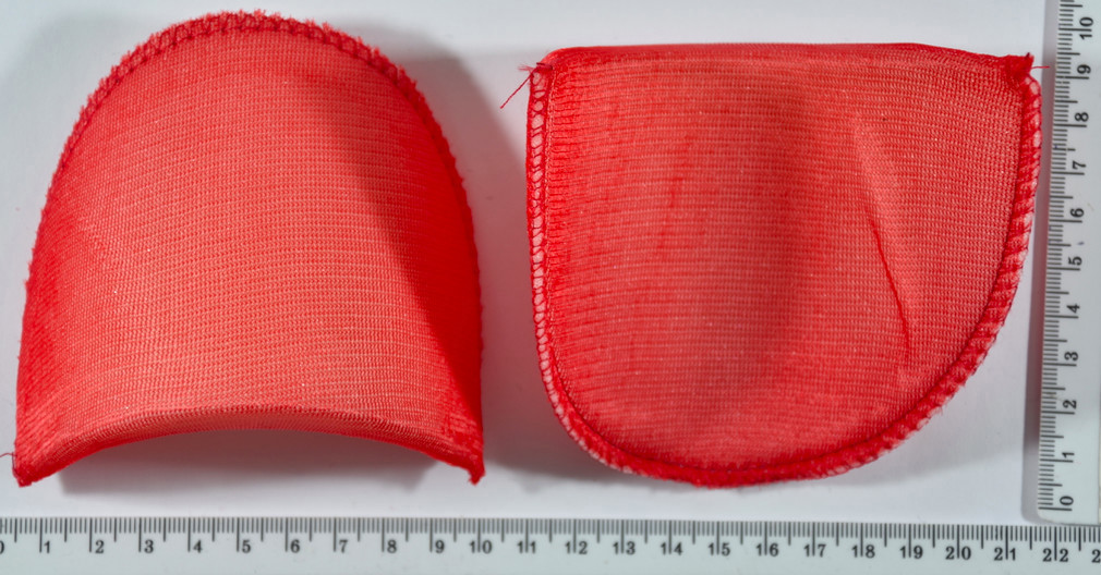 Підплічники щільні дрібні маленькі ( 1/2 "= 12мм) червоні