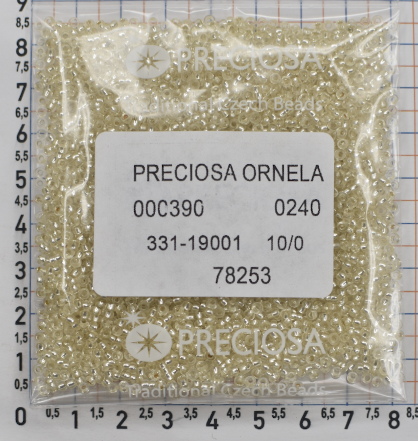 Бісер PRECIOSA № 10 / 0 блискучий №78253 пакет 50 грам