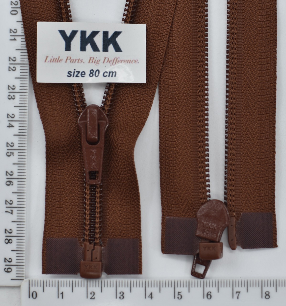 Блискавка спіраль №5 YKK Японія разьемний 80см (236) т рудий