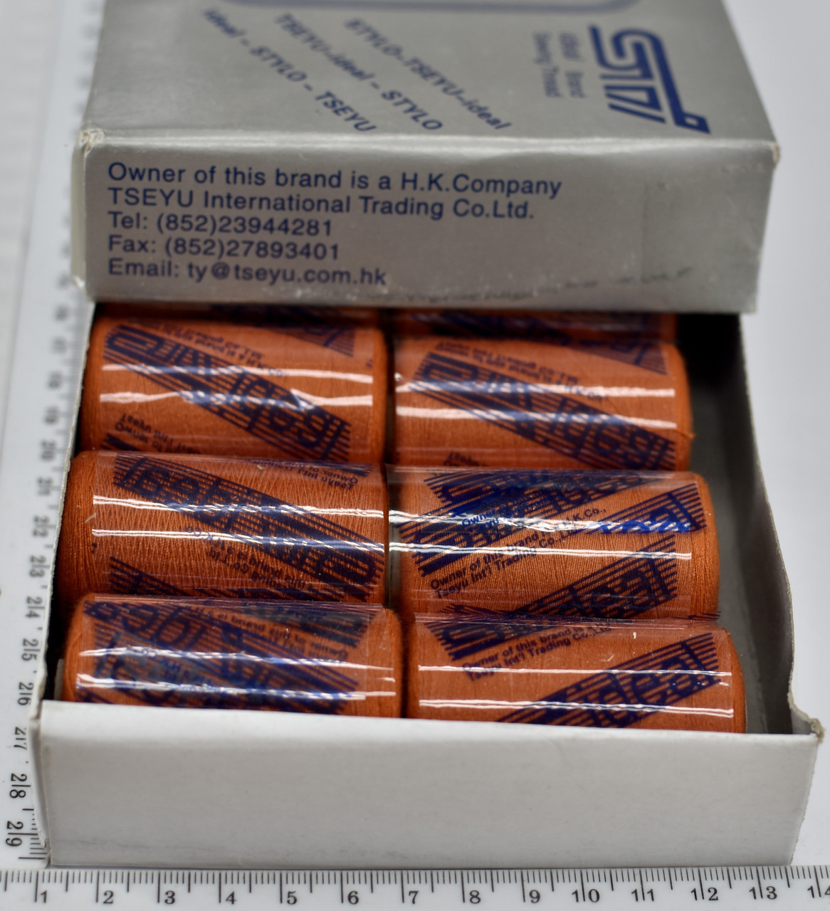 Нитка ideal поліестер № 40 /2 1000ярд (148) т оранж