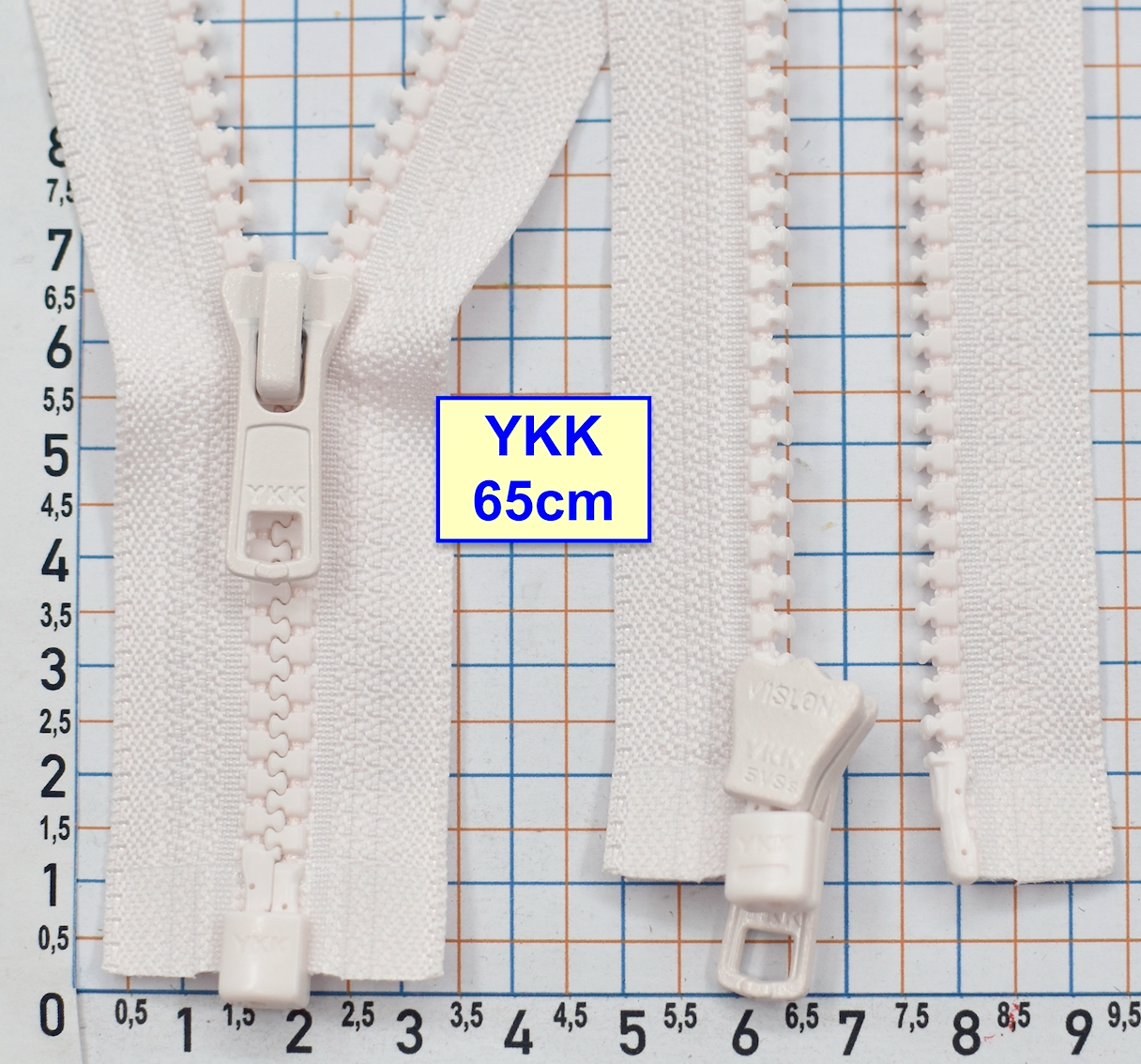 Блискавка трактор № 5 YKK Японія 65см  світло рожев барвінков (929)