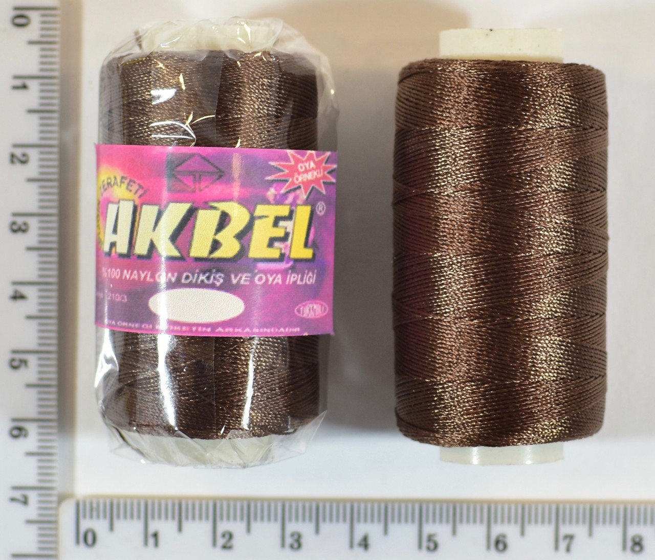 Нитка поліестер нейлон (шкіра, взуття) 210/3 №5782 коричневий