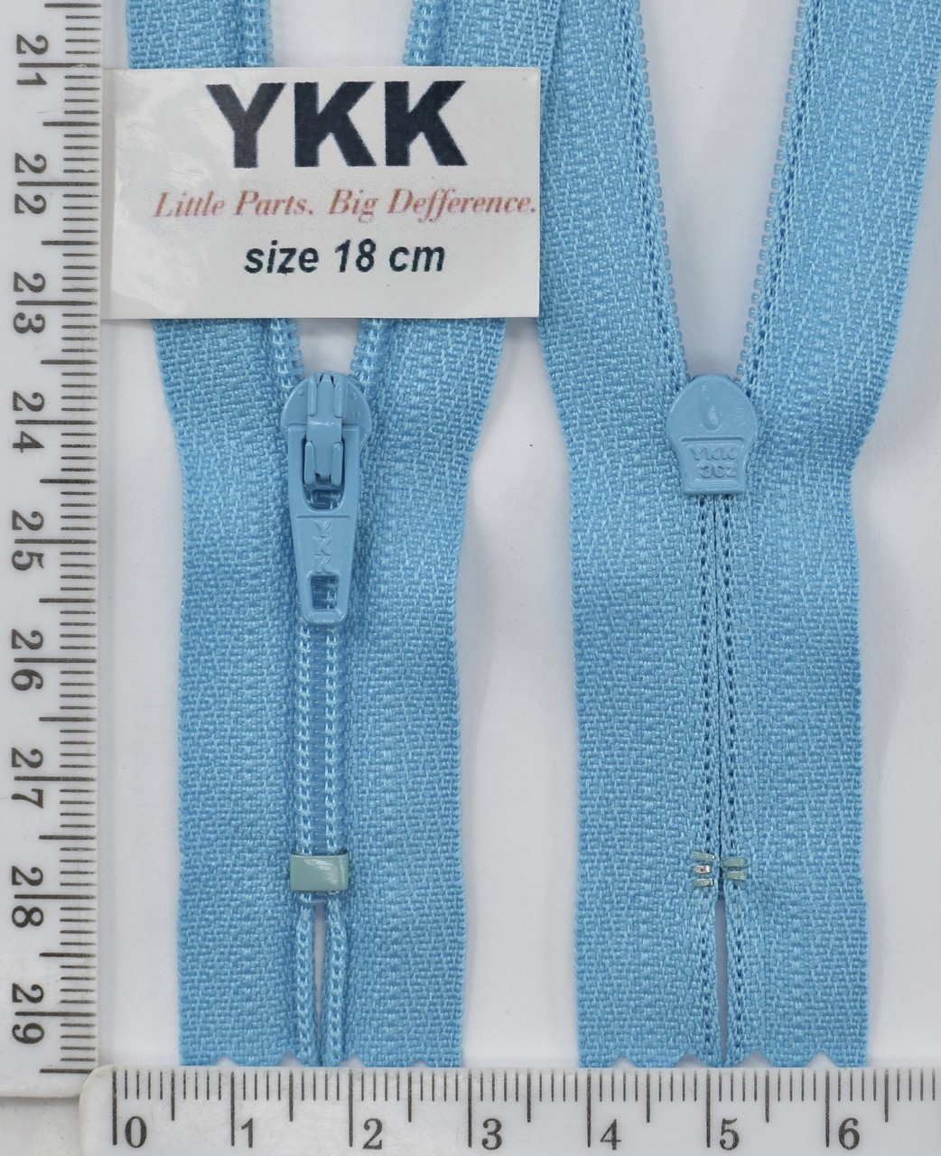 Блискавка спіраль №3 YKK Японія 18см (547) т блакитн