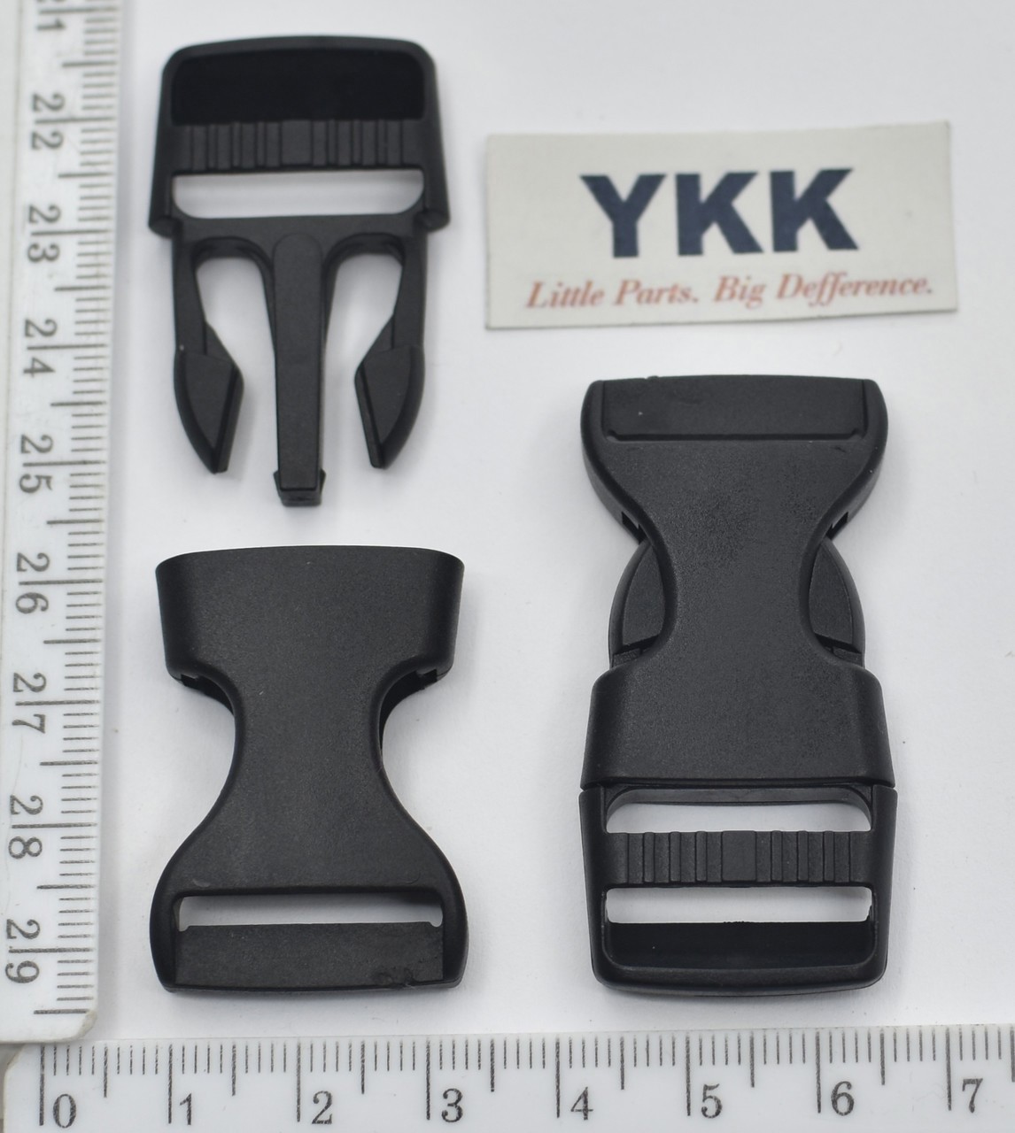 Карабін фастекс  пластм під тесьму шир 15мм суперміцний YKK чорний