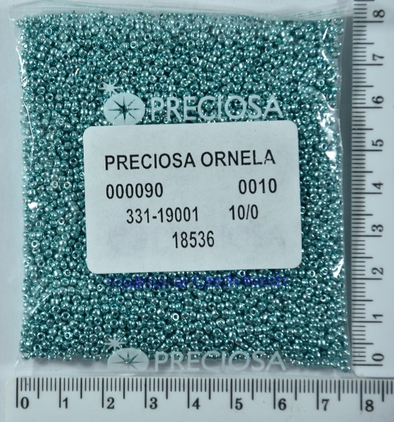 Бісер PRECIOSA №10 / 0 металік №18536 пакет 50 грам