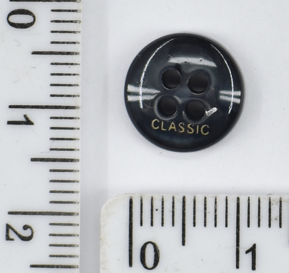 Гудзик Рубашов ф = 11мм "classic" черн-син