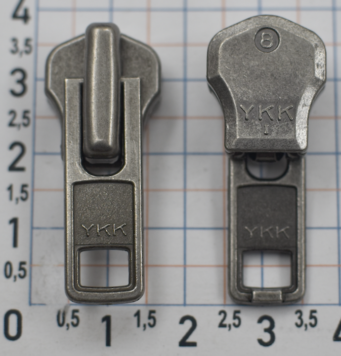 Бігунок метал тіп8 фірма YKK т.нікель