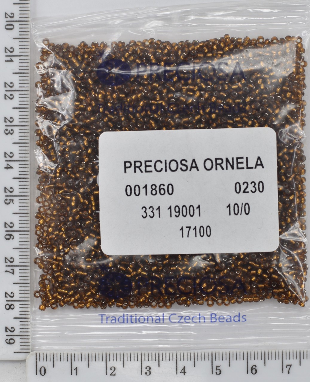 Бісер PRECIOSA №10 / 0 блискучий №17100 пакет 50 грам