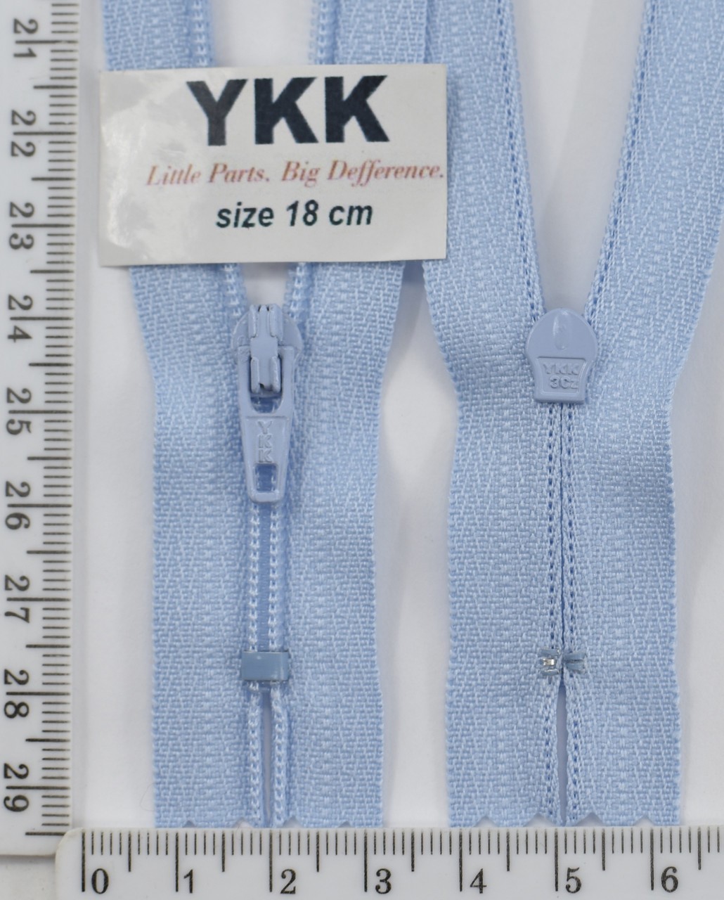 Блискавка спіраль №3 YKK Японія 18см (351) св волошка