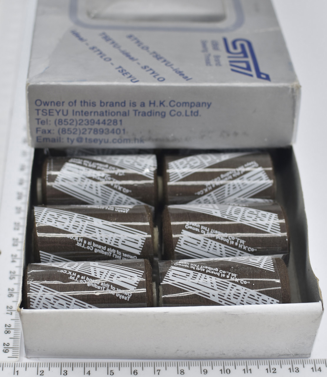 Нитка ideal поліестер № 40 /2 1000ярд (494) т. коричн.
