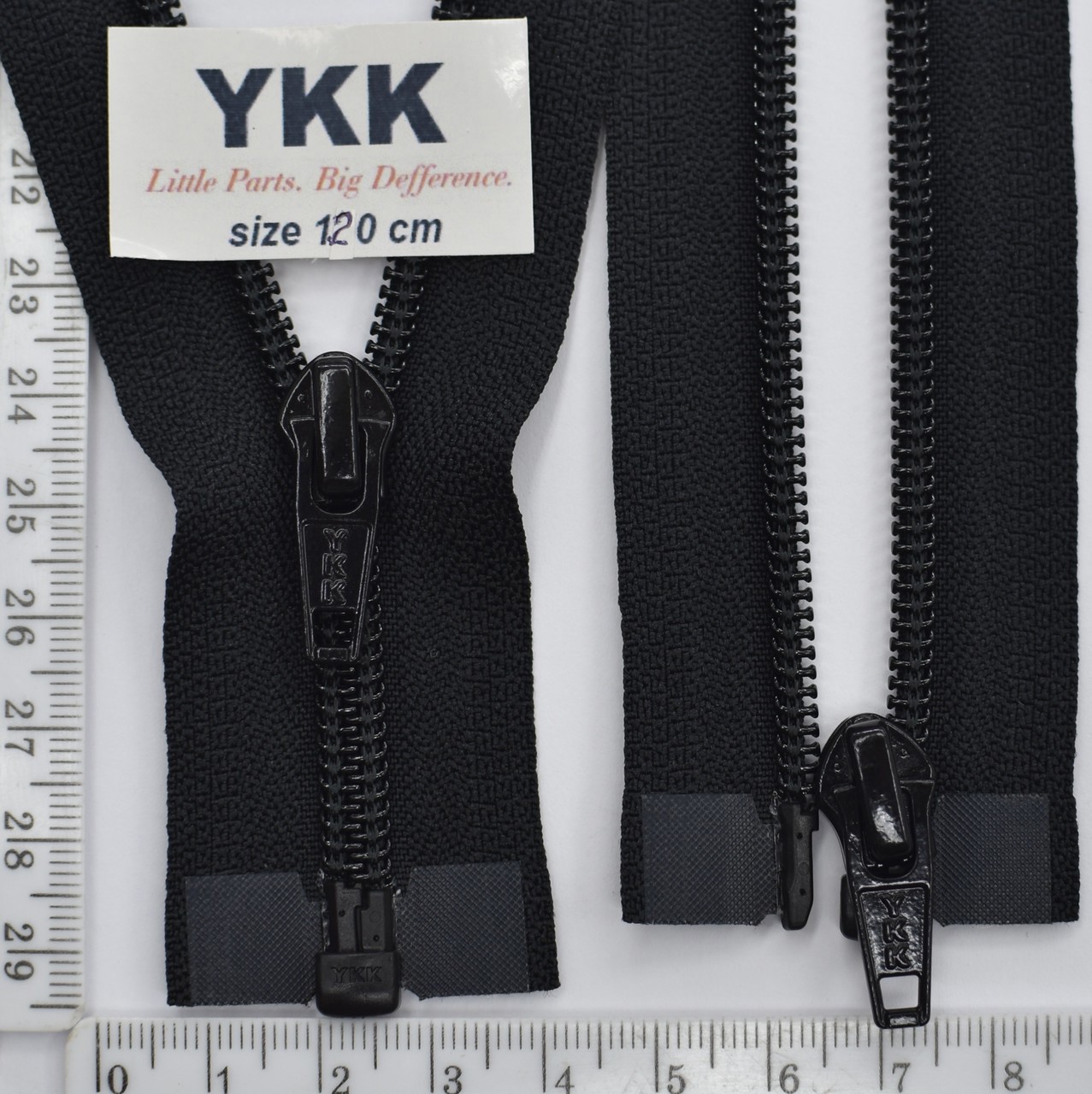 Блискавка спіраль № 5 YKK Японія разьемна 120 см № 580 чорна