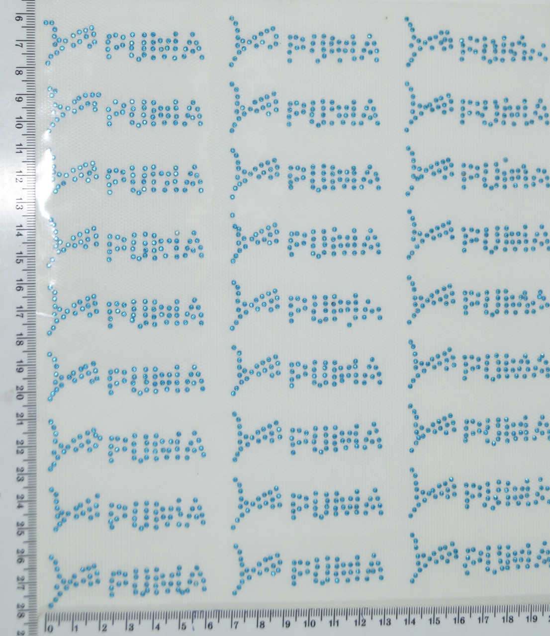 Стрази з покриттям (PUMA голуб-27)